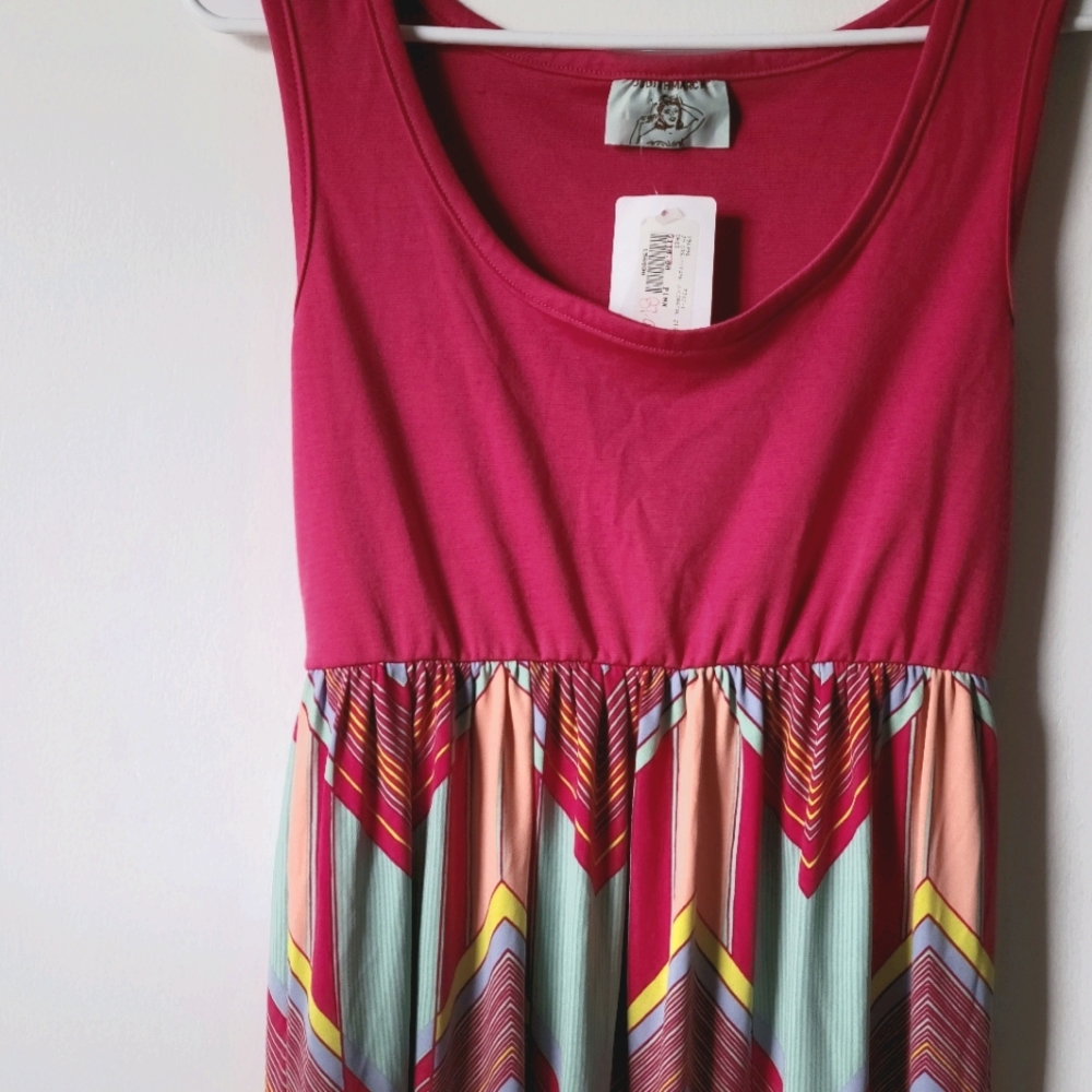 Hot pink summer dress